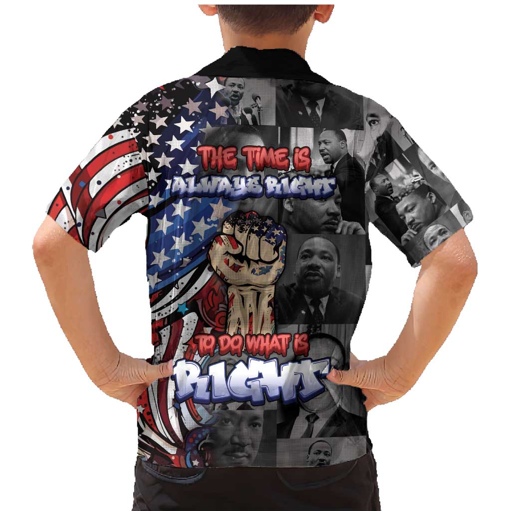 Martin Luther King Jr Day Family Matching Mermaid Dress and Hawaiian Shirt Dreamers Today Leaders Tomorrow - Wonder Print Shop