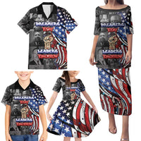 Martin Luther King Jr Day Family Matching Puletasi and Hawaiian Shirt Dreamers Today Leaders Tomorrow - Wonder Print Shop