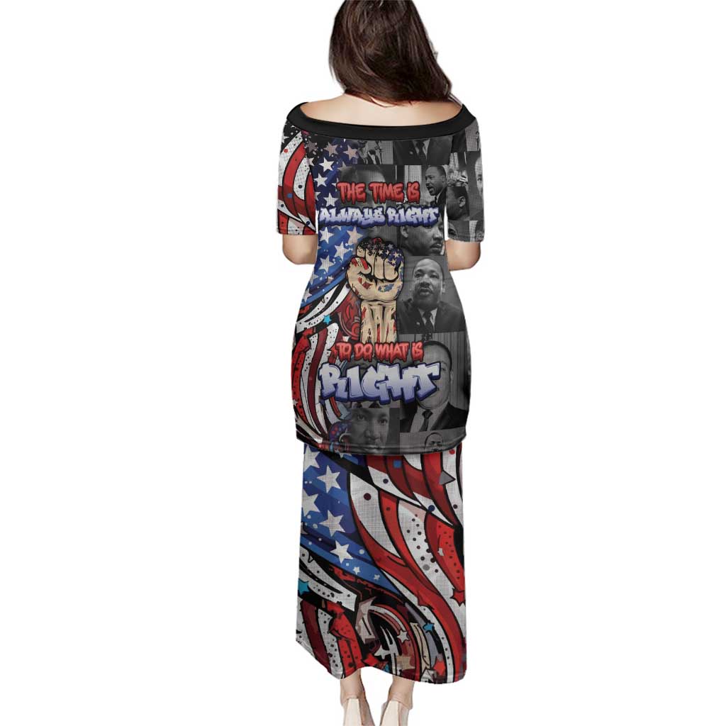 Martin Luther King Jr Day Family Matching Puletasi and Hawaiian Shirt Dreamers Today Leaders Tomorrow - Wonder Print Shop