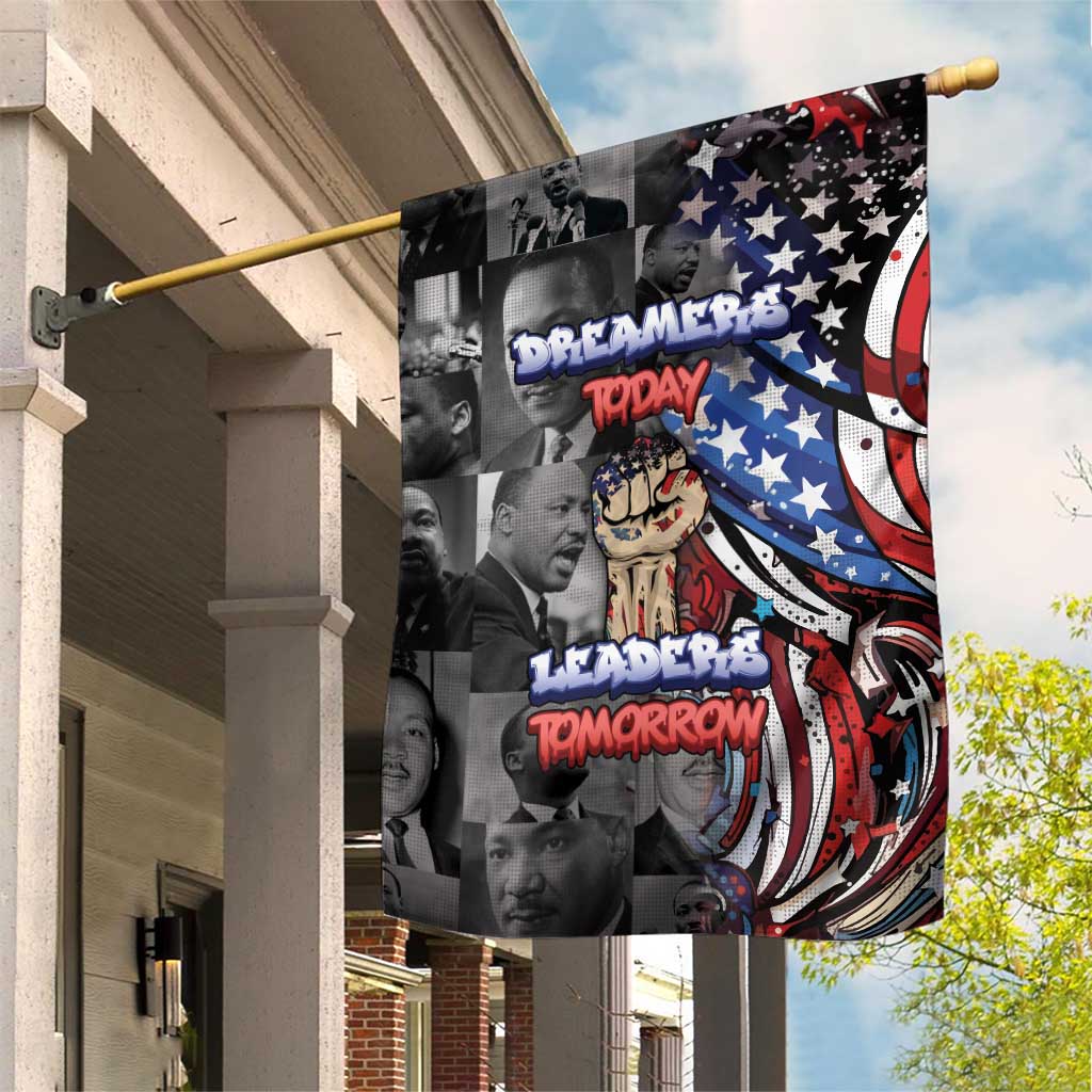 Martin Luther King Jr Day Garden Flag Dreamers Today Leaders Tomorrow - Wonder Print Shop