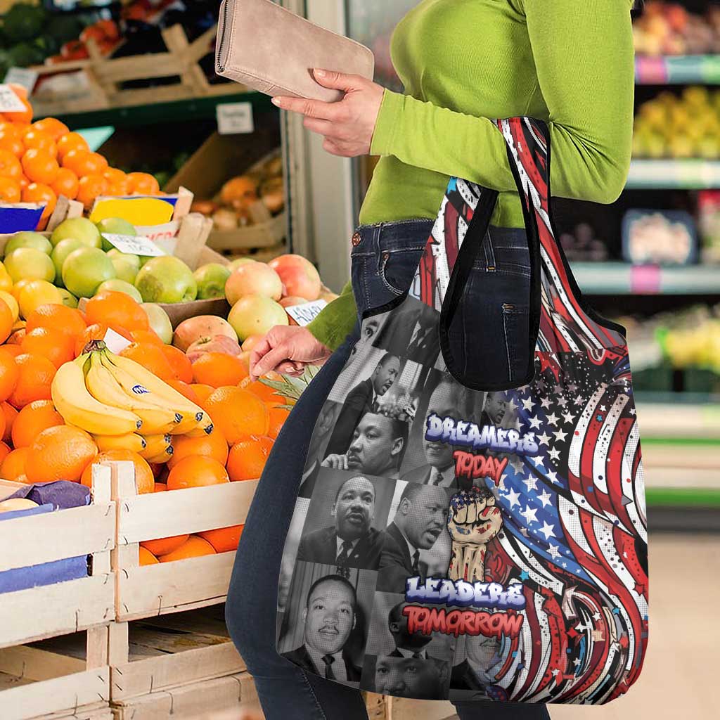 Martin Luther King Jr Day Grocery Bag Dreamers Today Leaders Tomorrow - Wonder Print Shop