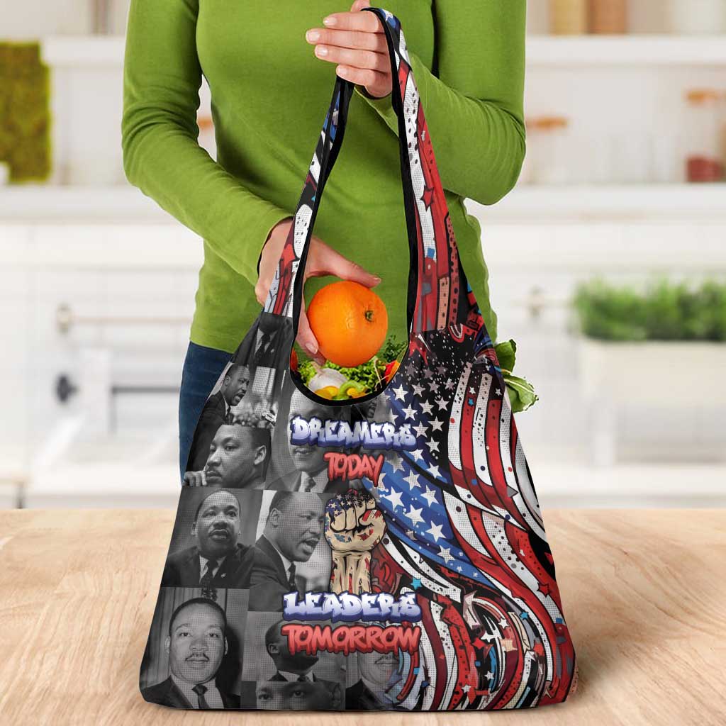 Martin Luther King Jr Day Grocery Bag Dreamers Today Leaders Tomorrow - Wonder Print Shop