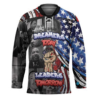 Martin Luther King Jr Day Hockey Jersey Dreamers Today Leaders Tomorrow - Wonder Print Shop