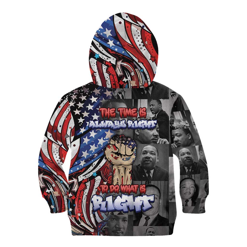 Martin Luther King Jr Day Kid Hoodie Dreamers Today Leaders Tomorrow - Wonder Print Shop