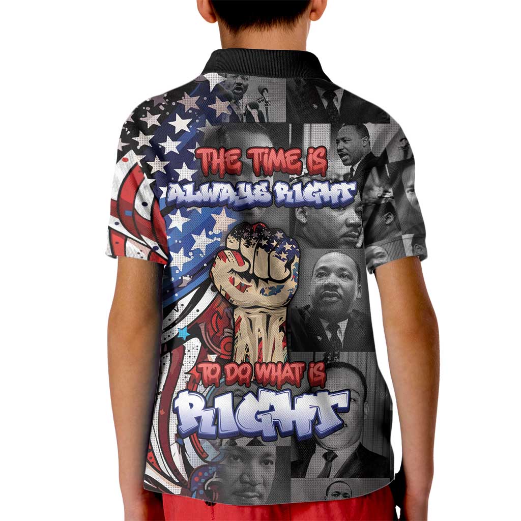Martin Luther King Jr Day Kid Polo Shirt Dreamers Today Leaders Tomorrow - Wonder Print Shop