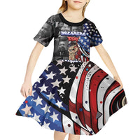 Martin Luther King Jr Day Kid Short Sleeve Dress Dreamers Today Leaders Tomorrow - Wonder Print Shop