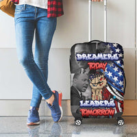 Martin Luther King Jr Day Luggage Cover Dreamers Today Leaders Tomorrow - Wonder Print Shop