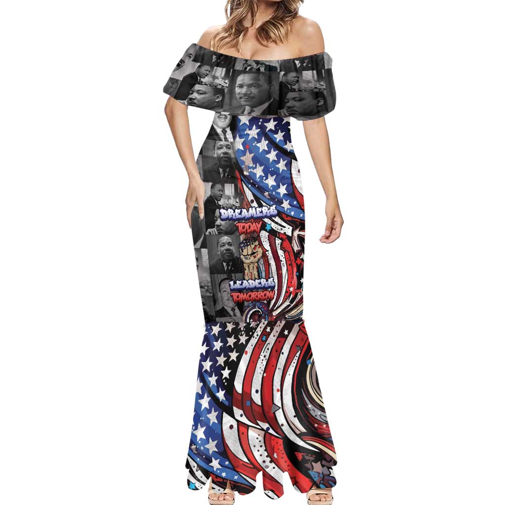 Martin Luther King Jr Day Mermaid Dress Dreamers Today Leaders Tomorrow - Wonder Print Shop