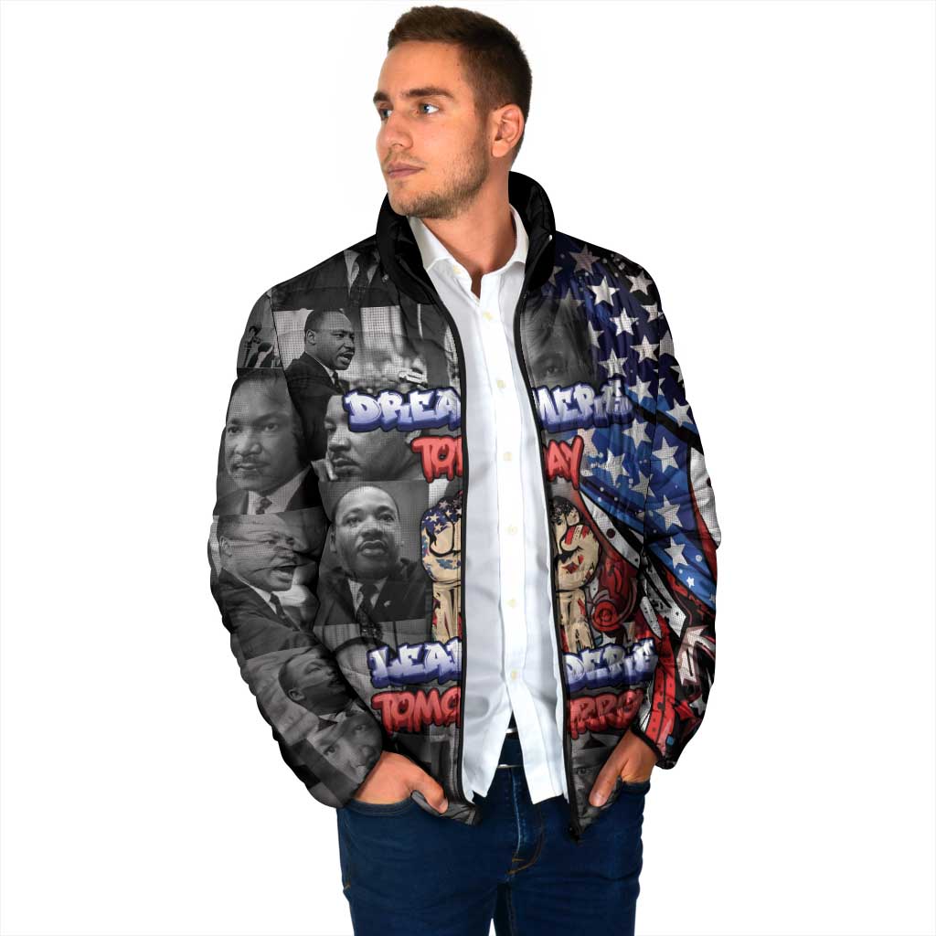 Martin Luther King Jr Day Padded Jacket Dreamers Today Leaders Tomorrow - Wonder Print Shop