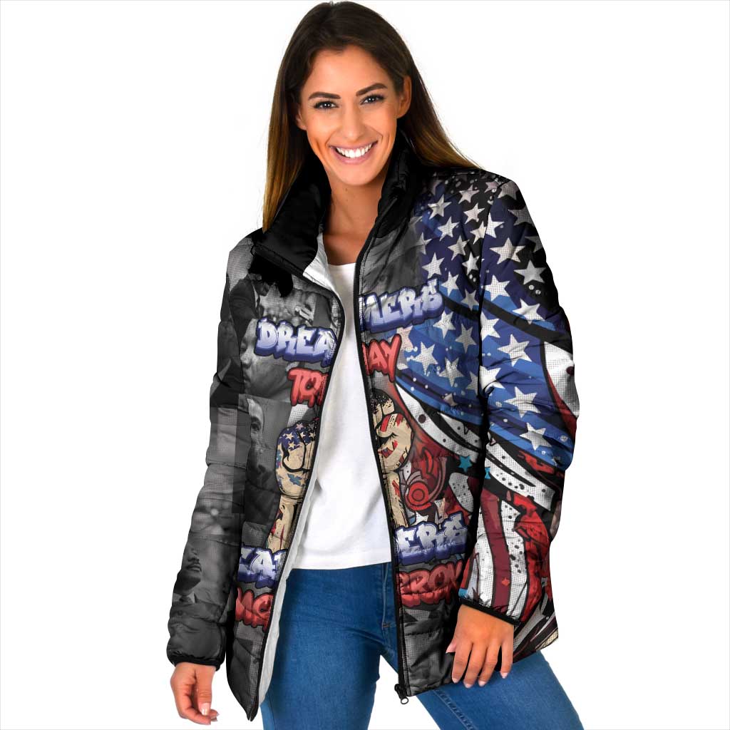Martin Luther King Jr Day Padded Jacket Dreamers Today Leaders Tomorrow - Wonder Print Shop