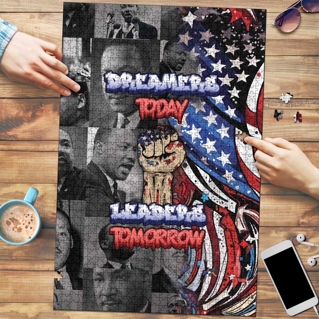 Martin Luther King Jr Day Puzzle Dreamers Today Leaders Tomorrow - Wonder Print Shop
