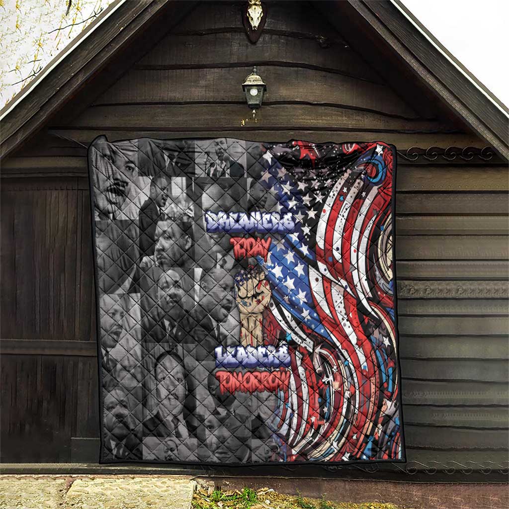 Martin Luther King Jr Day Quilt Dreamers Today Leaders Tomorrow - Wonder Print Shop