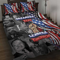 Martin Luther King Jr Day Quilt Bed Set Dreamers Today Leaders Tomorrow - Wonder Print Shop