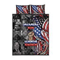 Martin Luther King Jr Day Quilt Bed Set Dreamers Today Leaders Tomorrow - Wonder Print Shop