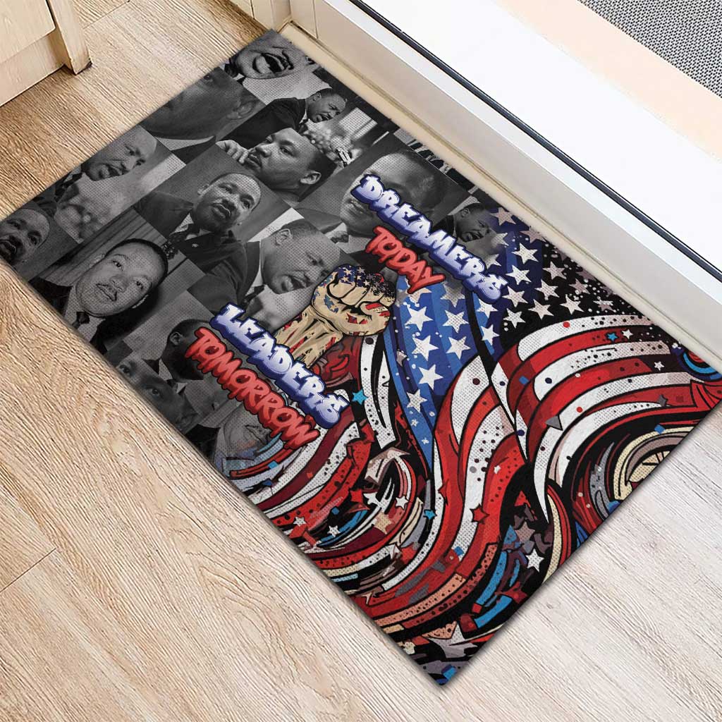 Martin Luther King Jr Day Rubber Doormat Dreamers Today Leaders Tomorrow - Wonder Print Shop