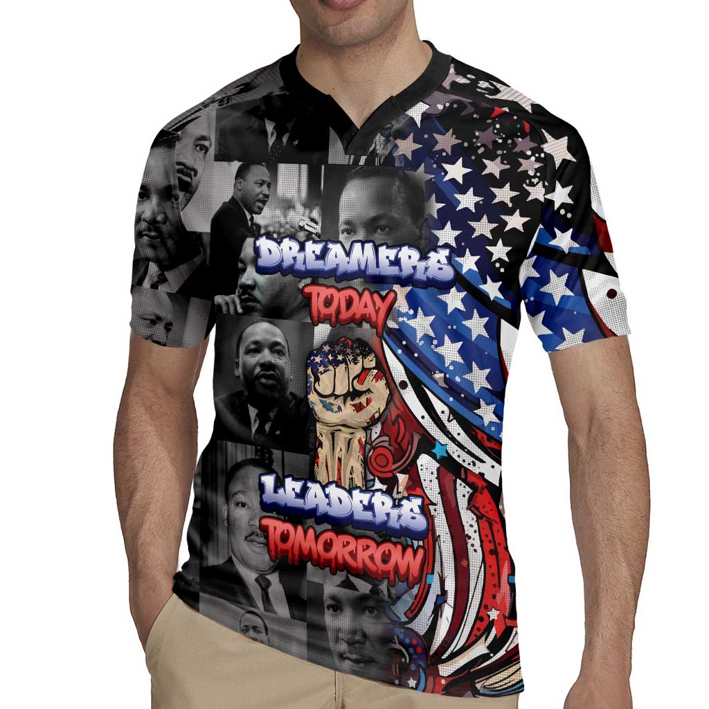 Martin Luther King Jr Day Rugby Jersey Dreamers Today Leaders Tomorrow - Wonder Print Shop