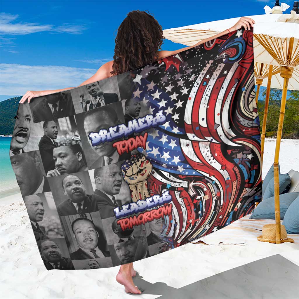 Martin Luther King Jr Day Sarong Dreamers Today Leaders Tomorrow - Wonder Print Shop