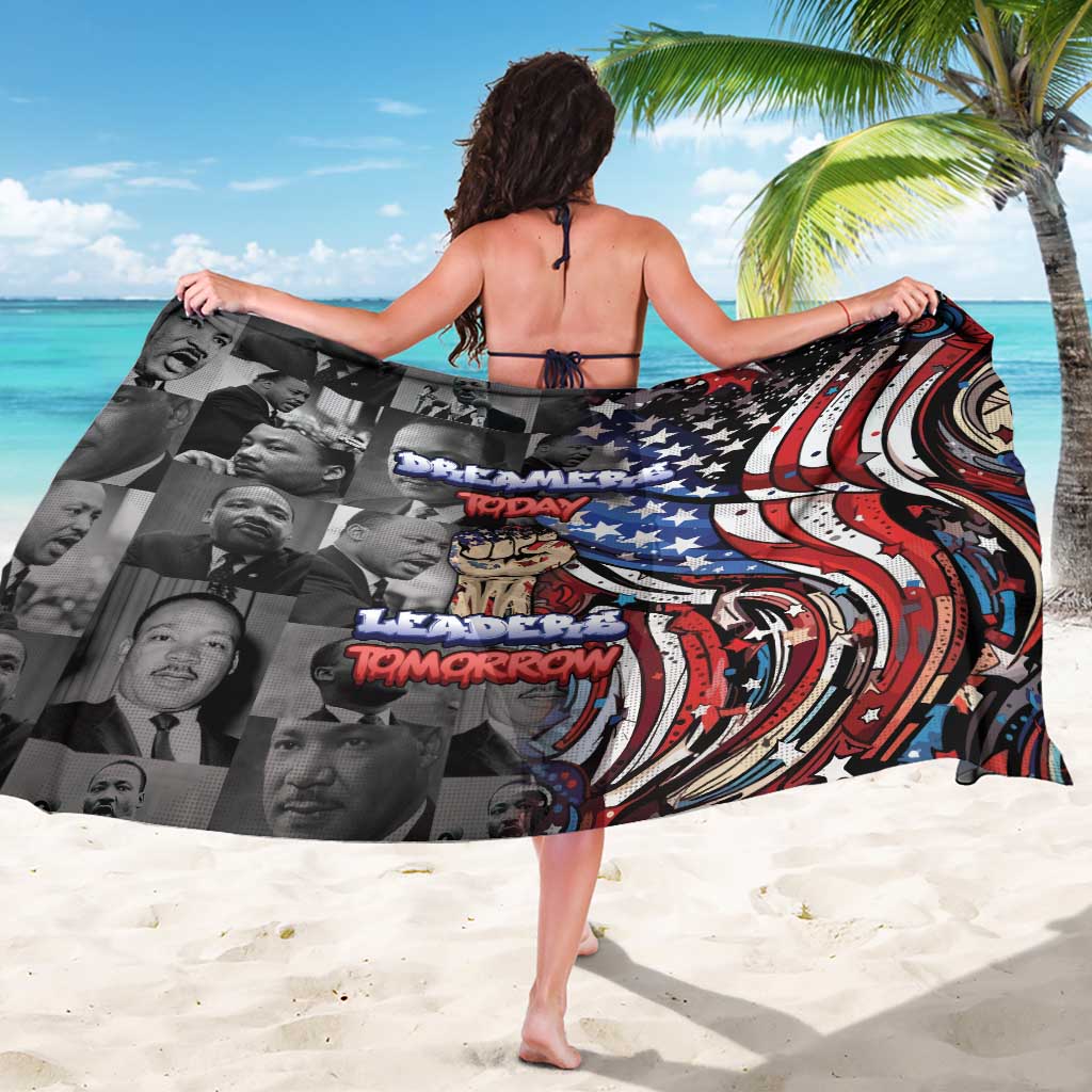 Martin Luther King Jr Day Sarong Dreamers Today Leaders Tomorrow - Wonder Print Shop