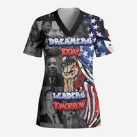 Martin Luther King Jr Day Scrub Top Dreamers Today Leaders Tomorrow - Wonder Print Shop