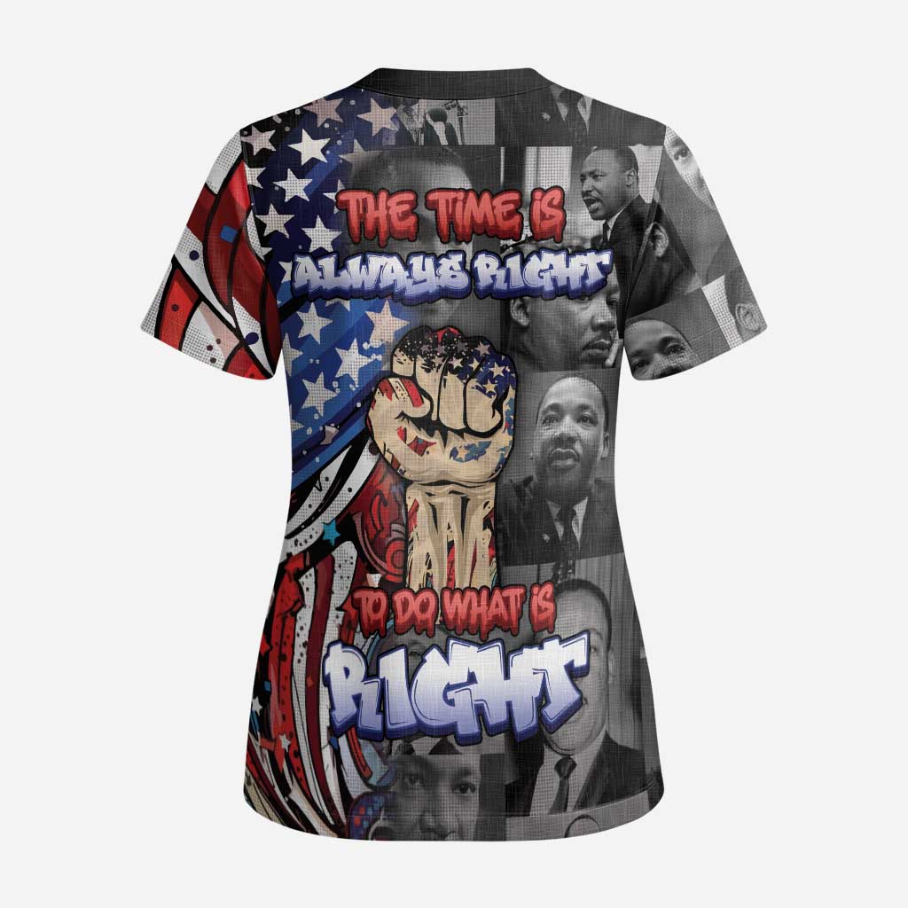 Martin Luther King Jr Day Scrub Top Dreamers Today Leaders Tomorrow - Wonder Print Shop