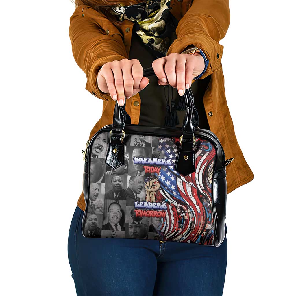 Martin Luther King Jr Day Shoulder Handbag Dreamers Today Leaders Tomorrow - Wonder Print Shop