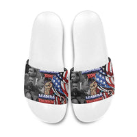 Martin Luther King Jr Day Slide Sandals Dreamers Today Leaders Tomorrow - Wonder Print Shop