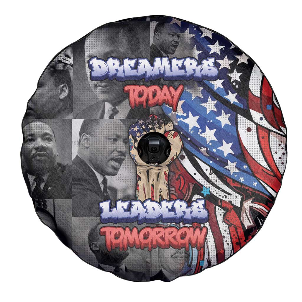 Martin Luther King Jr Day Spare Tire Cover Dreamers Today Leaders Tomorrow - Wonder Print Shop