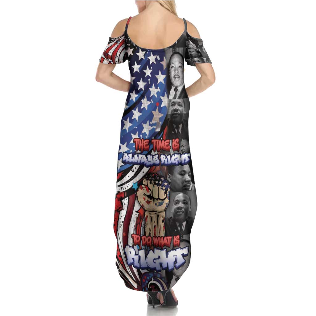Martin Luther King Jr Day Summer Maxi Dress Dreamers Today Leaders Tomorrow - Wonder Print Shop