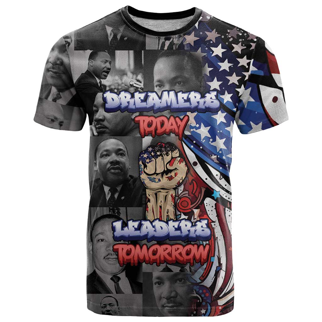 Martin Luther King Jr Day T Shirt Dreamers Today Leaders Tomorrow - Wonder Print Shop