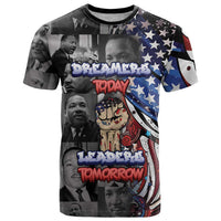 Martin Luther King Jr Day T Shirt Dreamers Today Leaders Tomorrow - Wonder Print Shop