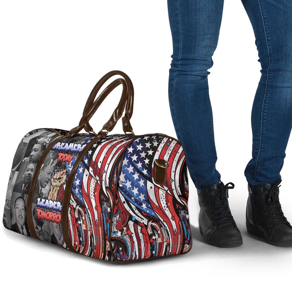 Martin Luther King Jr Day Travel Bag Dreamers Today Leaders Tomorrow - Wonder Print Shop