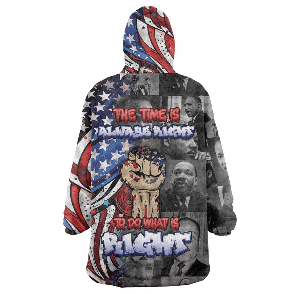 Martin Luther King Jr Day Wearable Blanket Hoodie Dreamers Today Leaders Tomorrow - Wonder Print Shop