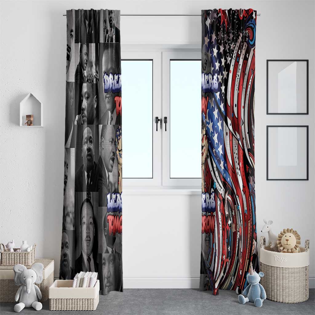Martin Luther King Jr Day Window Curtain Dreamers Today Leaders Tomorrow - Wonder Print Shop