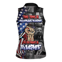 Martin Luther King Jr Day Women Sleeveless Polo Shirt Dreamers Today Leaders Tomorrow - Wonder Print Shop