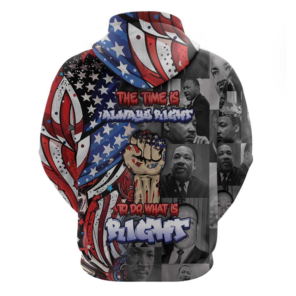 Martin Luther King Jr Day Zip Hoodie Dreamers Today Leaders Tomorrow - Wonder Print Shop