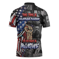 Martin Luther King Jr Day Zipper Polo Shirt Dreamers Today Leaders Tomorrow - Wonder Print Shop