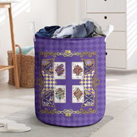 Zodiac Signs Laundry Basket The Air Element Baroque Diamonds Card