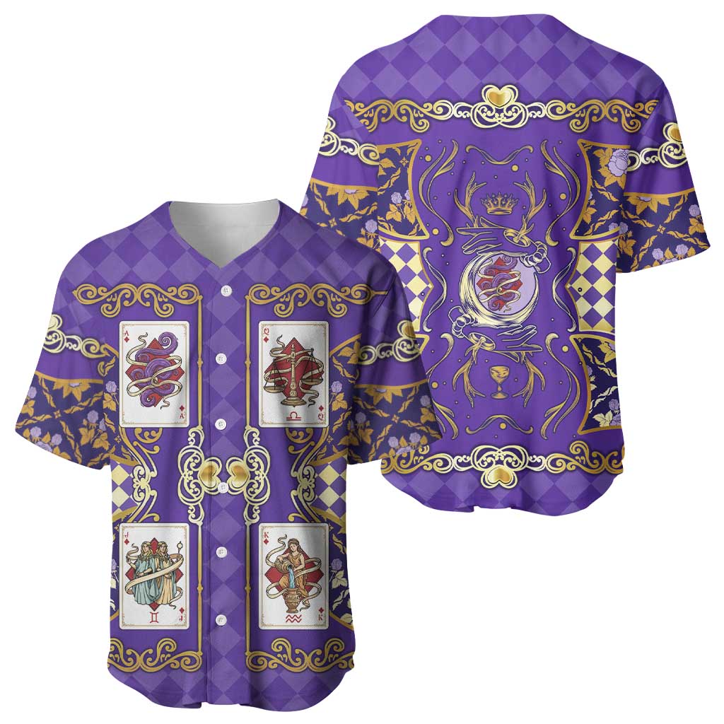 Zodiac Signs Baseball Jersey The Air Element Baroque Diamonds Card