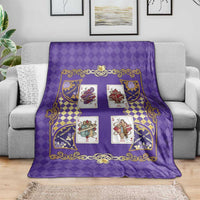 Zodiac Signs Blanket The Air Element Baroque Diamonds Card