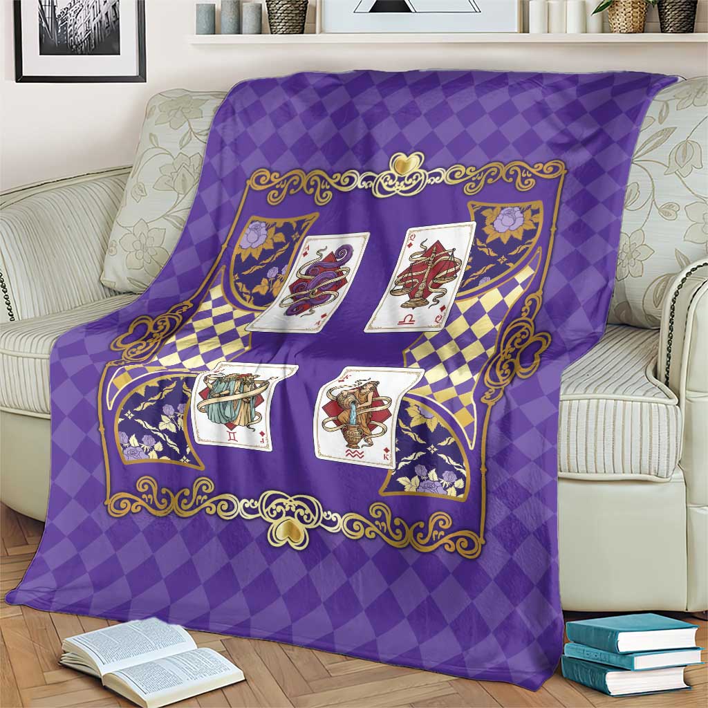 Zodiac Signs Blanket The Air Element Baroque Diamonds Card