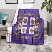 Zodiac Signs Blanket The Air Element Baroque Diamonds Card