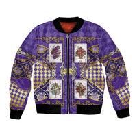 Zodiac Signs Bomber Jacket The Air Element Baroque Diamonds Card