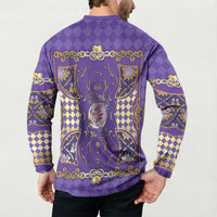 Zodiac Signs Button Sweatshirt The Air Element Baroque Diamonds Card