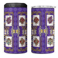 Zodiac Signs 4 in 1 Can Cooler Tumbler The Air Element Baroque Diamonds Card