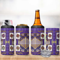 Zodiac Signs 4 in 1 Can Cooler Tumbler The Air Element Baroque Diamonds Card