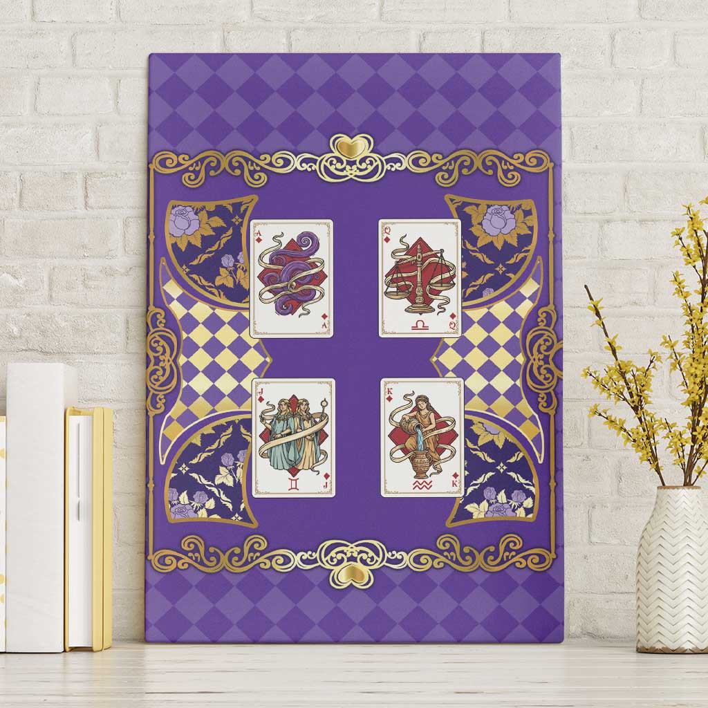 Zodiac Signs Canvas Wall Art The Air Element Baroque Diamonds Card