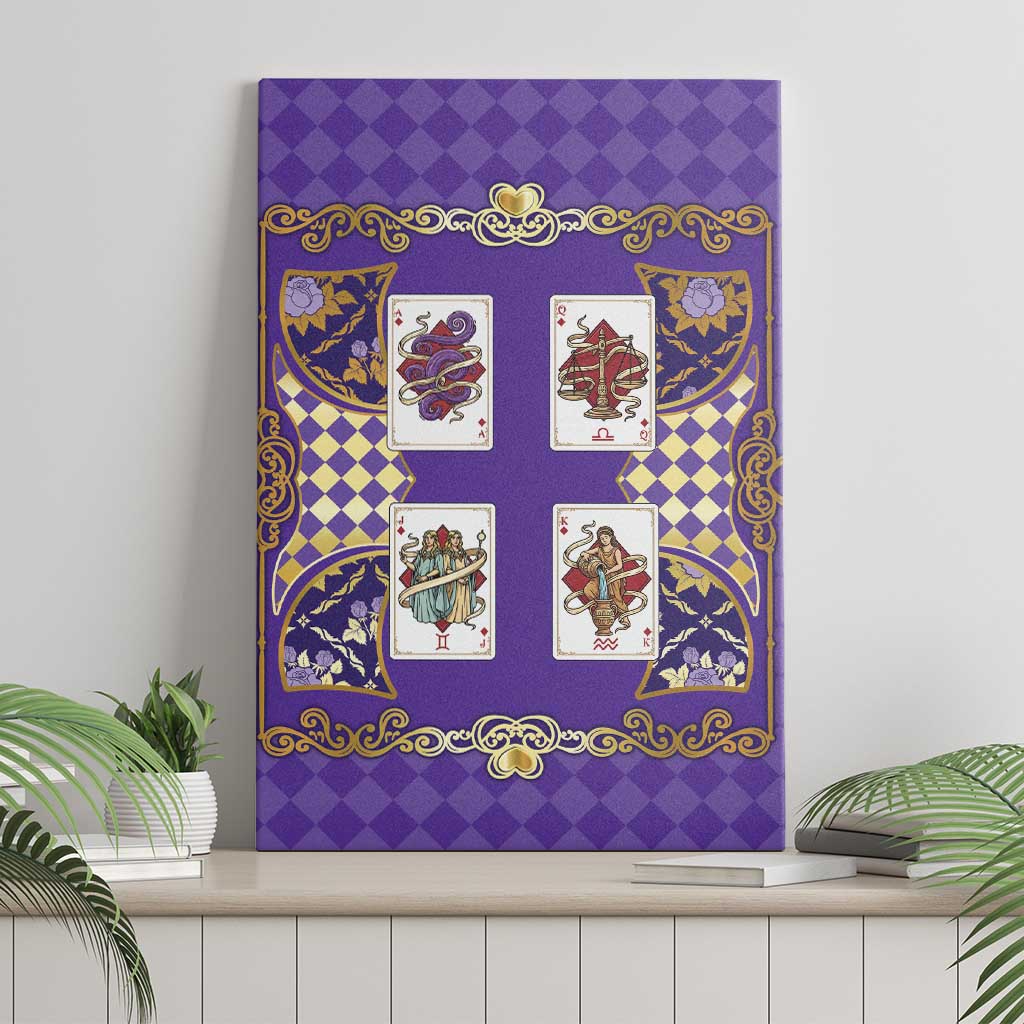 Zodiac Signs Canvas Wall Art The Air Element Baroque Diamonds Card