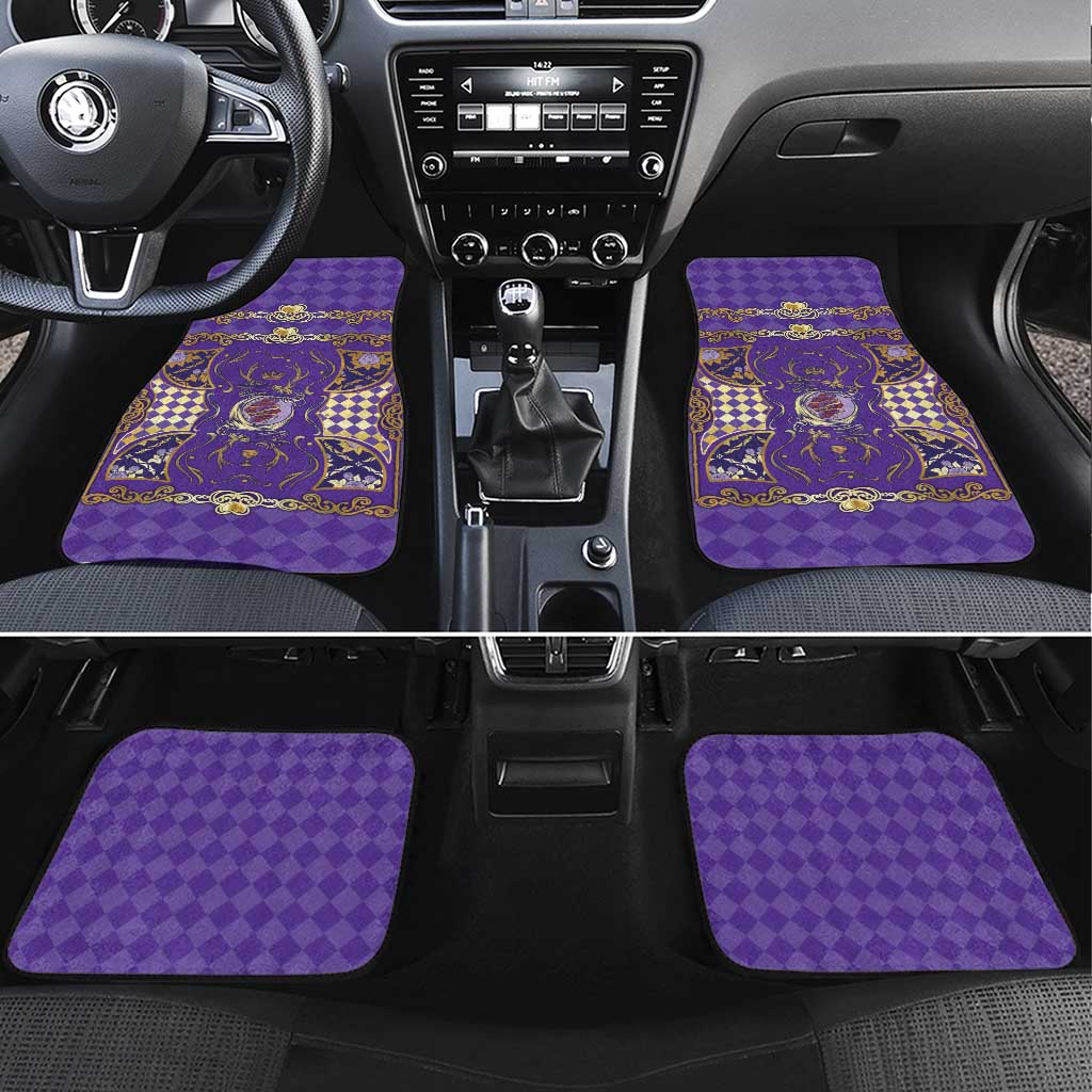 Zodiac Signs Car Mats The Air Element Baroque Diamonds Card