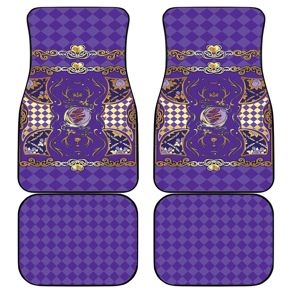 Zodiac Signs Car Mats The Air Element Baroque Diamonds Card