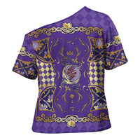 Zodiac Signs Cross Shoulder Shirt The Air Element Baroque Diamonds Card